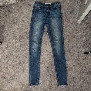 High Rise Ankle Skinny Jeans